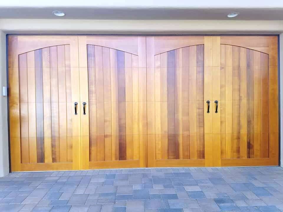 Cedar garage door