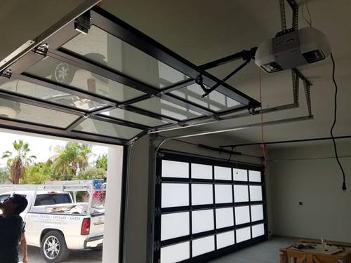 Open garage door