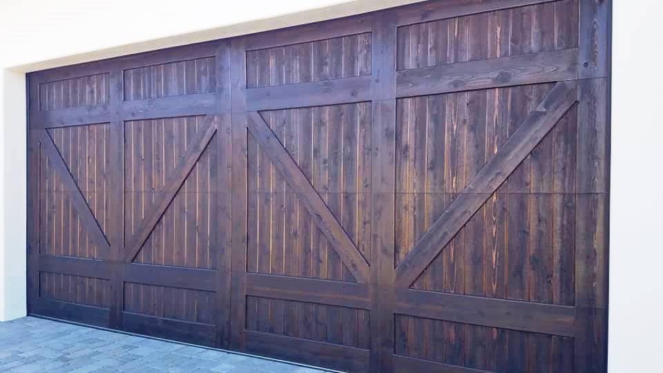 Farm Style Cedar Garage Door