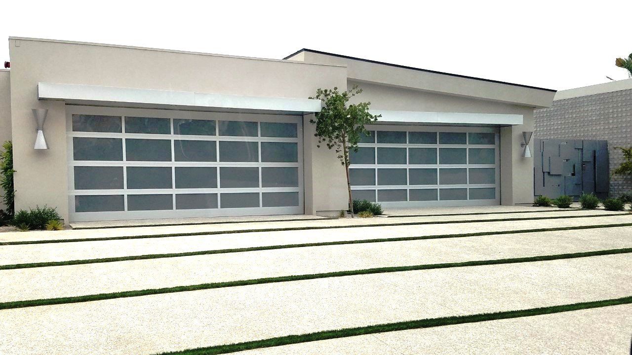 Glass garage door