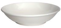 A white bowl on a white background.