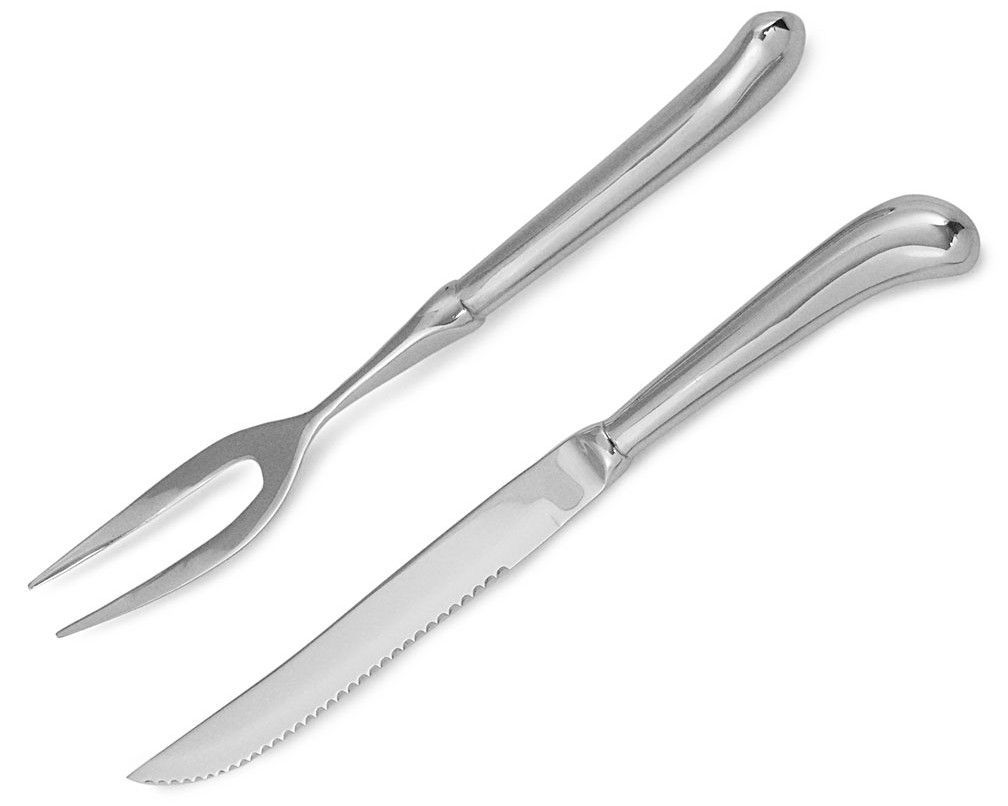 A pair of knife and a fork 