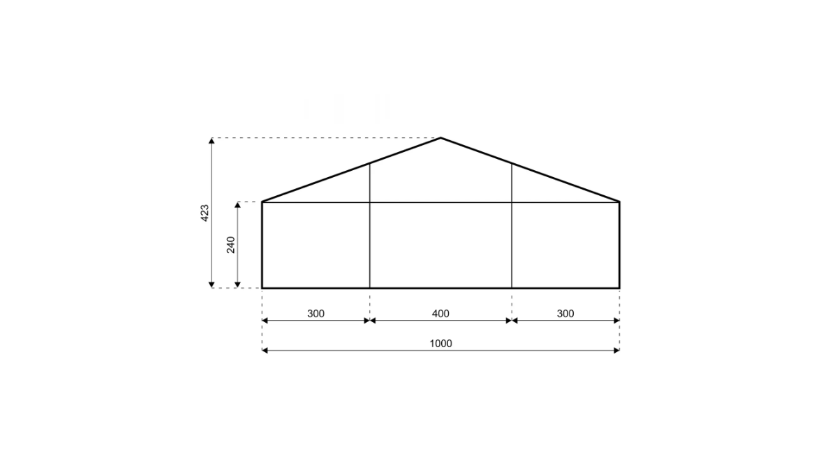 3m Hoecker Marquee Structure
Gable Specifications