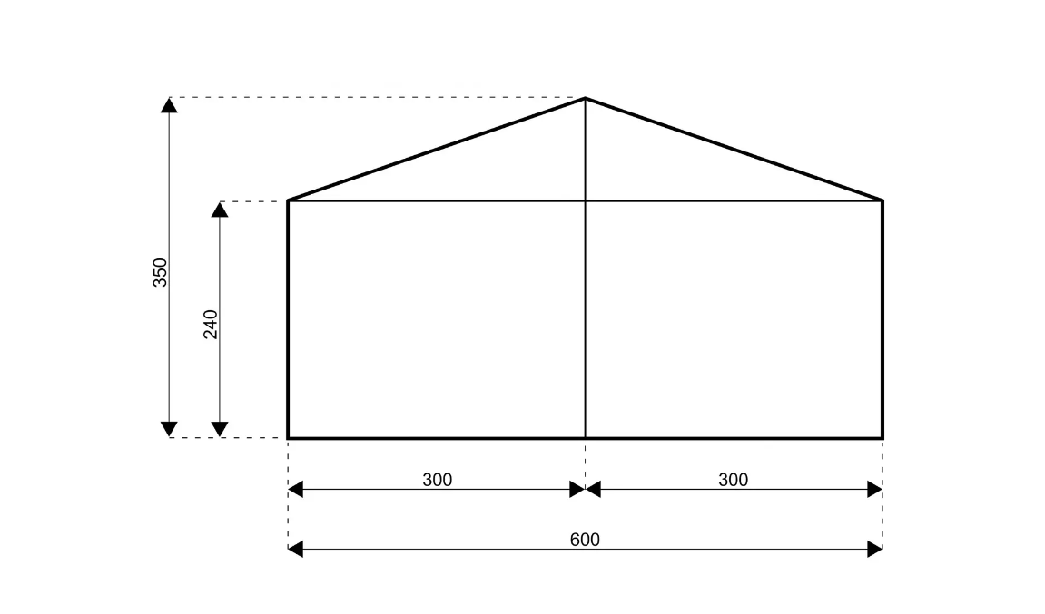 3m Hoecker Marquee Structure
Gable Specifications