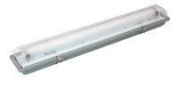 A picture of a fluorescent light on a white background.