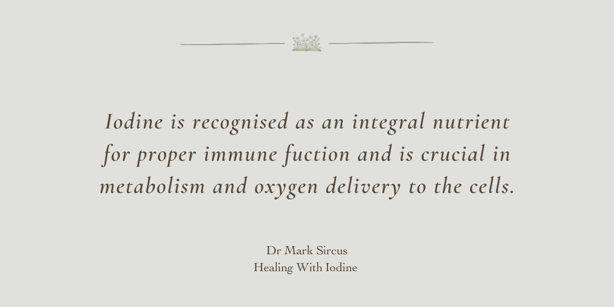 Healing With Iodine by Dr Mark Sircus - A Book Review by Sue Cartwright, Spiral Leaf