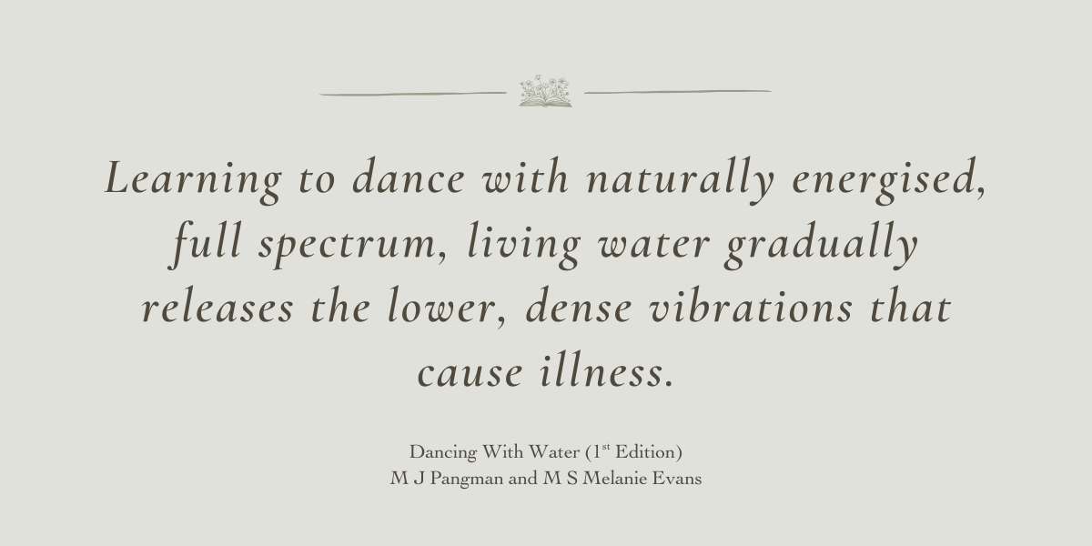 Dancing with Water by M J Pangman MS and Melanie Evans - Book Review by Sue Cartwright, Spiral Leaf