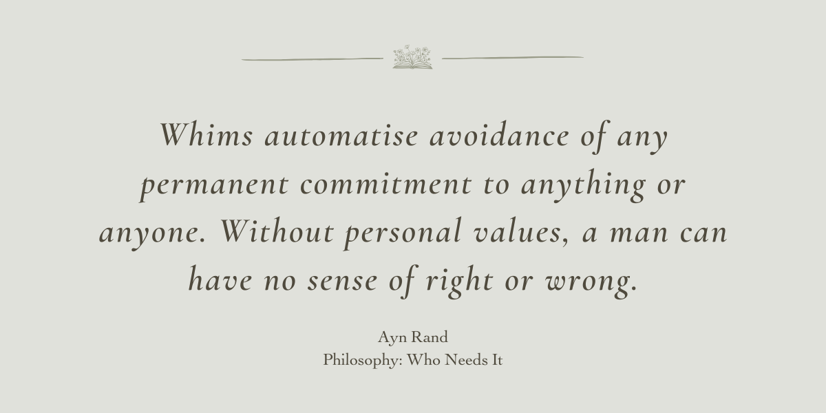 Philosophy: Who Needs it - Quote by Ayn Rand, Spiral Leaf