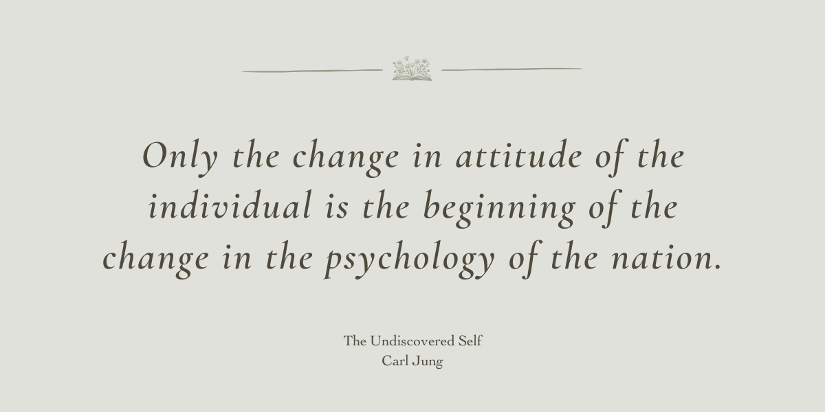 The Undiscovered Self by Carl Jung - Book Review by Sue Cartwright, Spiral Leaf
