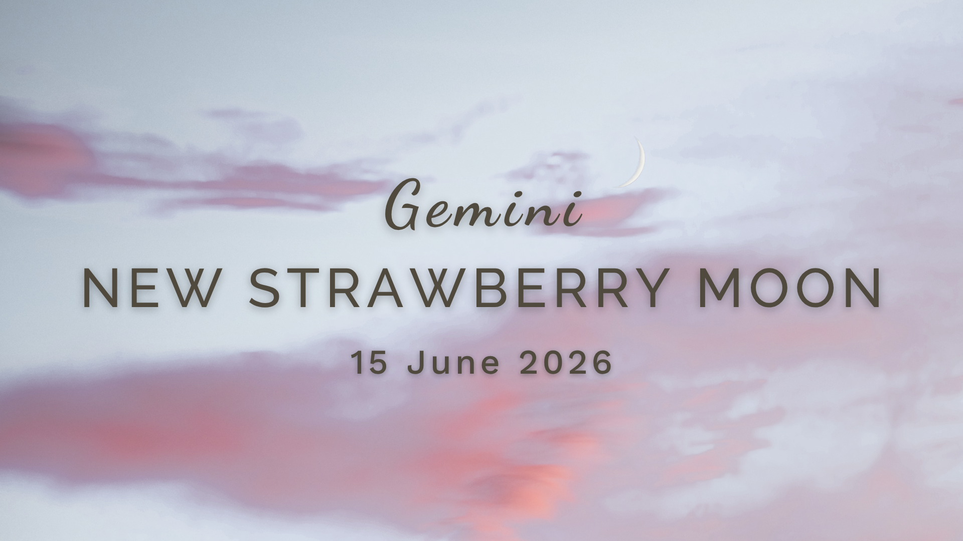 New Strawberry Moon in Gemini - Monday 15 June (2026) by Sue Cartwright, Spiral Leaf New Strawberry Moon in Gemini - Monday 15 June (2026) by Sue Cartwright, Spiral Leaf