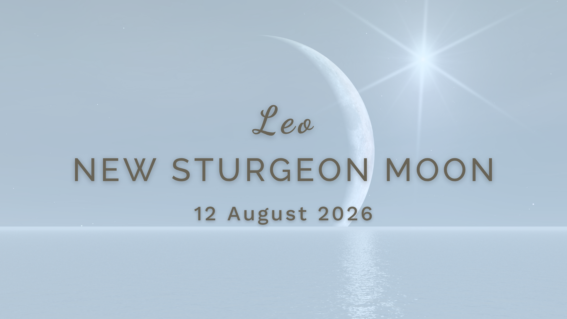 New Sturgeon Moon in Leo (2026) by Sue Cartwright, Spiral Leaf New Sturgeon Moon in Leo (2026) by Sue Cartwright, Spiral Leaf
