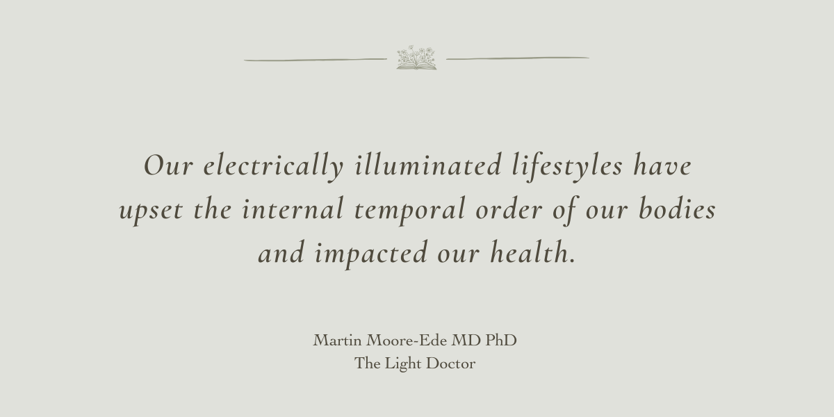 The Light Doctor by Martin Moore-Ede MD PhD - A Book Review by Sue Cartwright, Spiral Leaf The Light Doctor by Martin Moore-Ede MD PhD - A Book Review by Sue Cartwright, Spiral Leaf