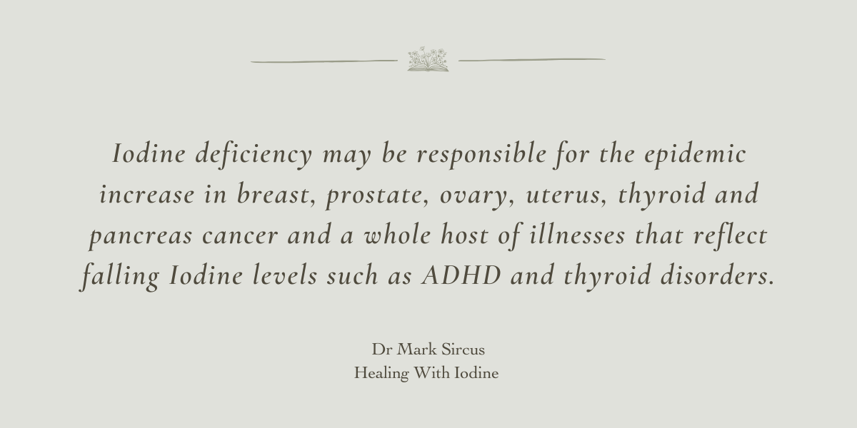 Healing With Iodine by Dr Mark Sircus - A Book Review by Sue Cartwright, Spiral Leaf