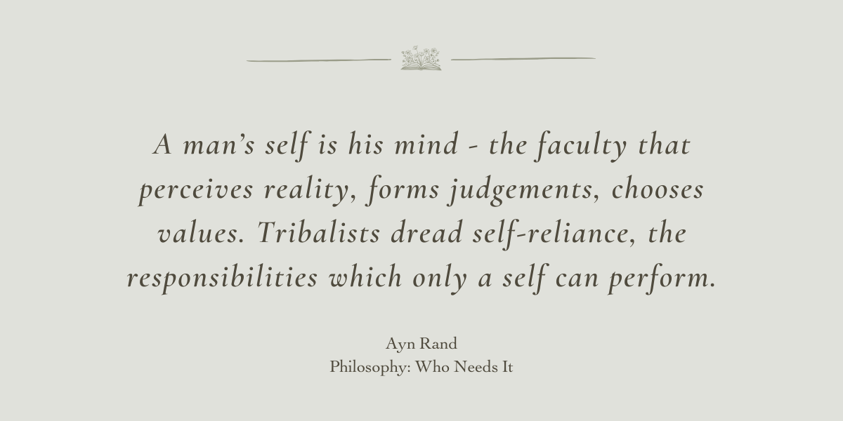Philosophy: Who Needs It by Ayn Rand - Book Review by Sue Cartwright, Spiral Leaf