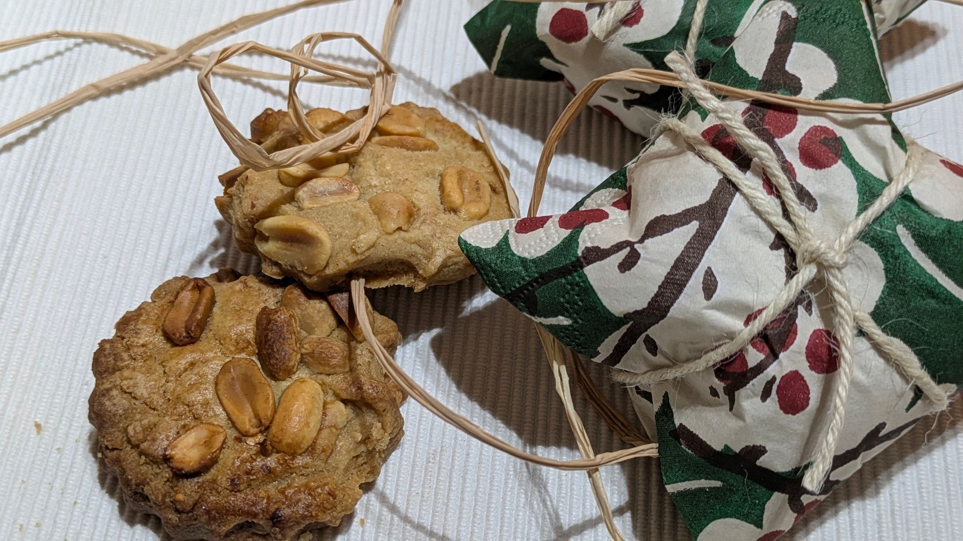 Sweet and Salty Crunchy Nut Biscuits - A Recipe by Sue Cartwright, Spiral Leaf