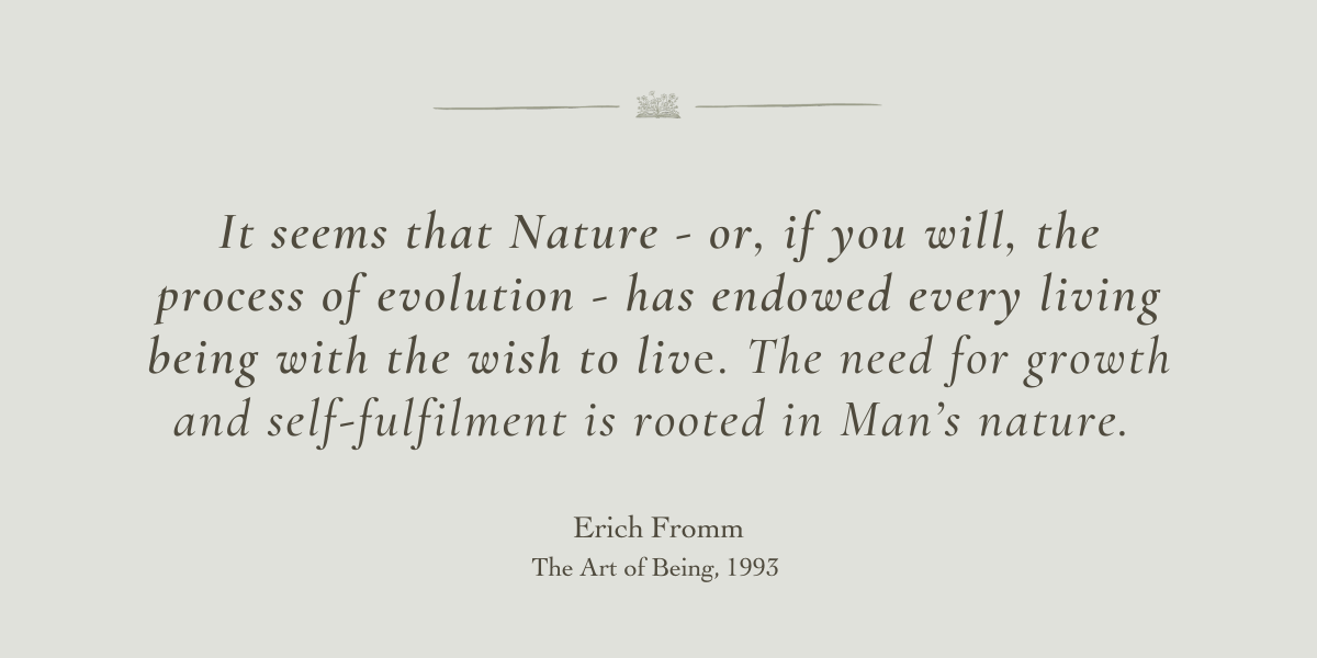 The Art of Being by Erich Fromm - Book Review by Sue Cartwright, Spiral Leaf The Art of Being by Erich Fromm - Book Review by Sue Cartwright, Spiral Leaf