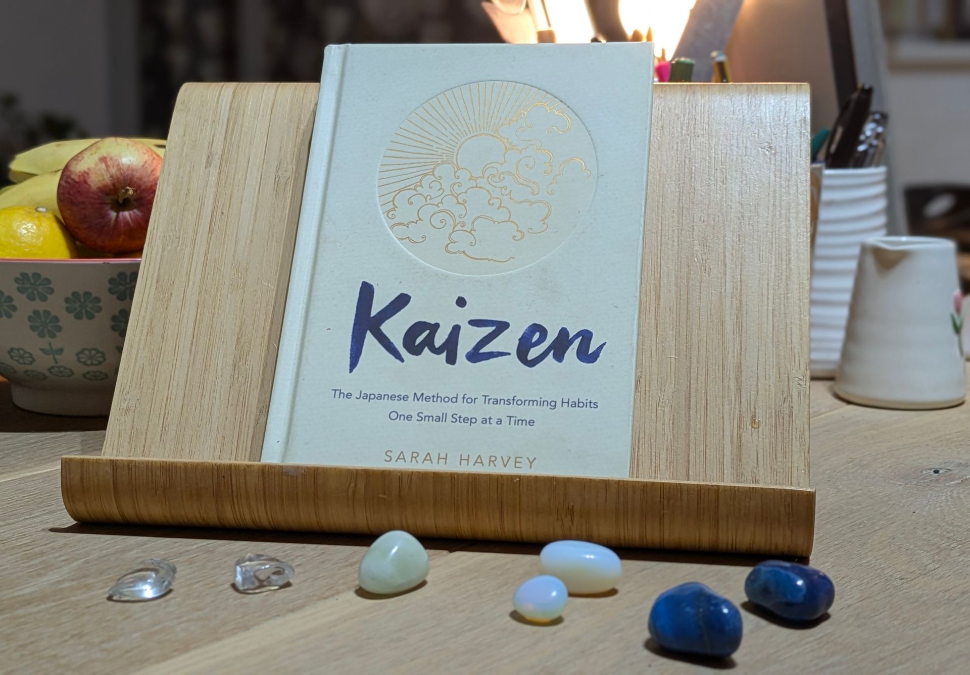 Kaizen for Transforming Habits by Sarah Harvey - A book review by Sue Cartwright, Spiral Leaf Kaizen for Transforming Habits by Sarah Harvey - A book review by Sue Cartwright, Spiral Leaf