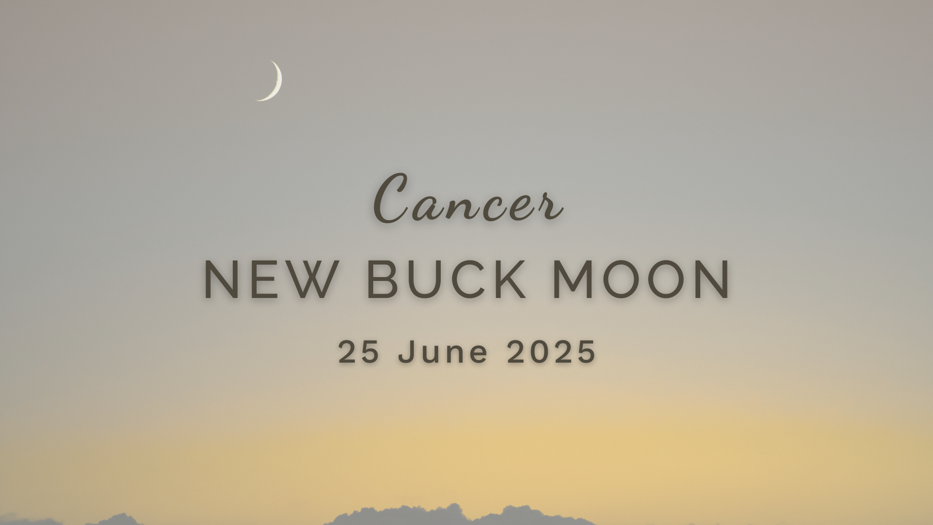 New Buck Moon in Cancer (2025) - Wednesday 25 June by Sue Cartwright, Spiral Leaf
