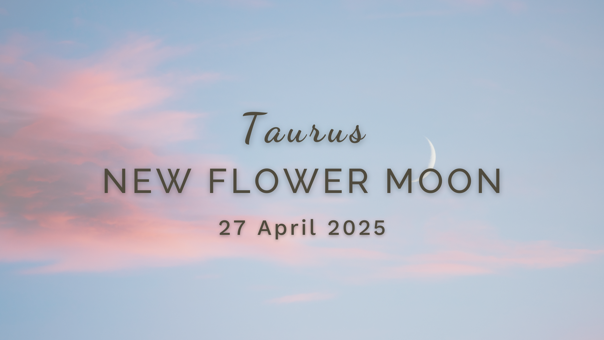 New Flower Moon in Taurus - 27 April 2025 by Sue Cartwright, Spiral Leaf New Flower Moon in Taurus - Sunday 27 April (2025) by Sue Cartwright, Spiral Leaf
