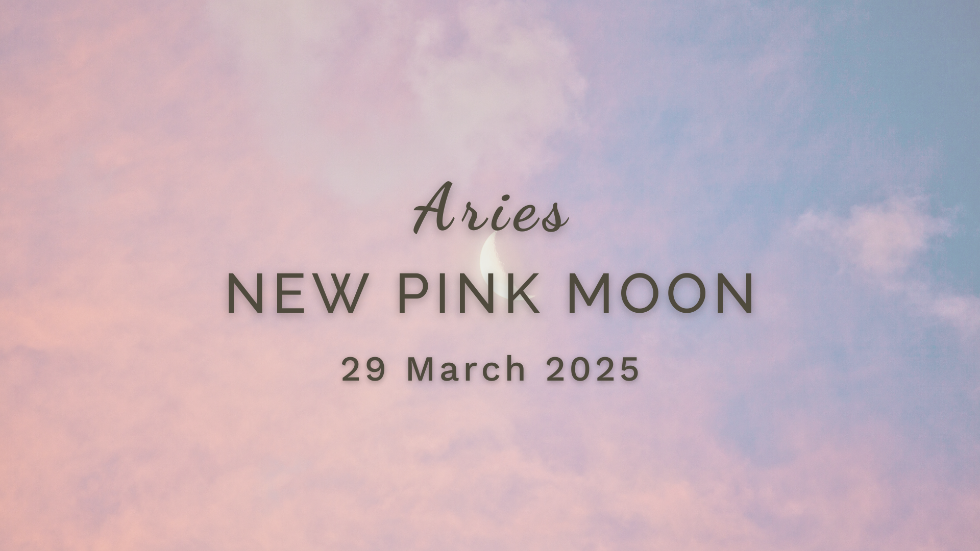 New Pink Moon in Aries - Saturday 29 March (2025) by Sue Cartwright, Spiral Leaf