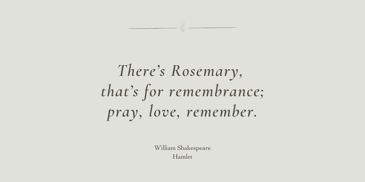 A Healing Herb (Rosemary) by Sue Cartwright, Spiral Leaf