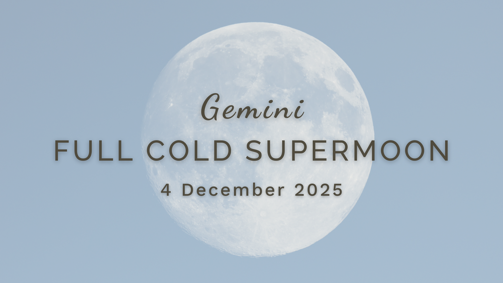Full Cold Supermoon in Gemini - Thursday 4 December (2025) by Sue Cartwright, Spiral Leaf Full Cold Supermoon in Gemini - Thursday 4 December (2025) by Sue Cartwright, Spiral Leaf