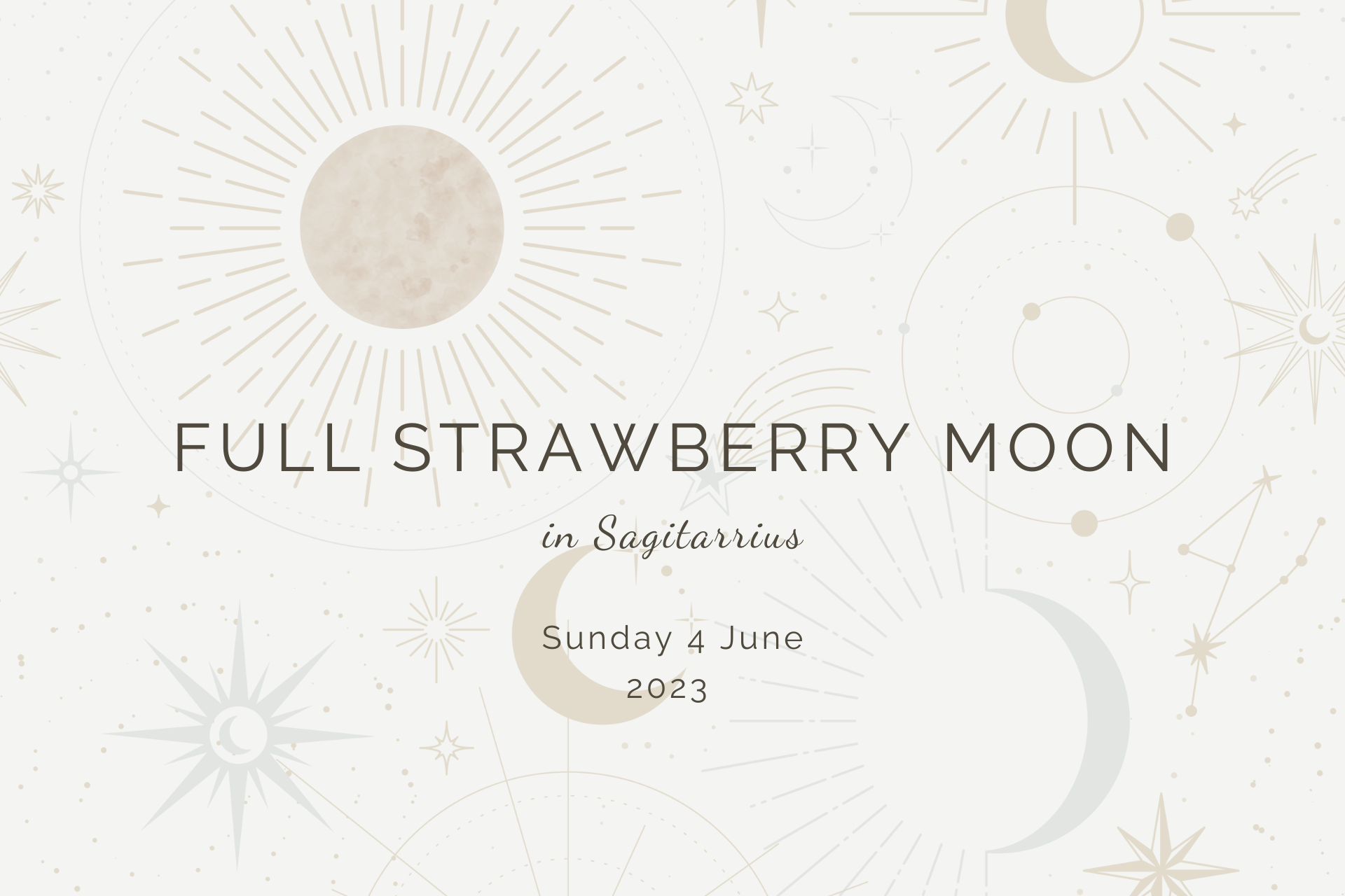 Full Strawberry Moon in Sagittarius
