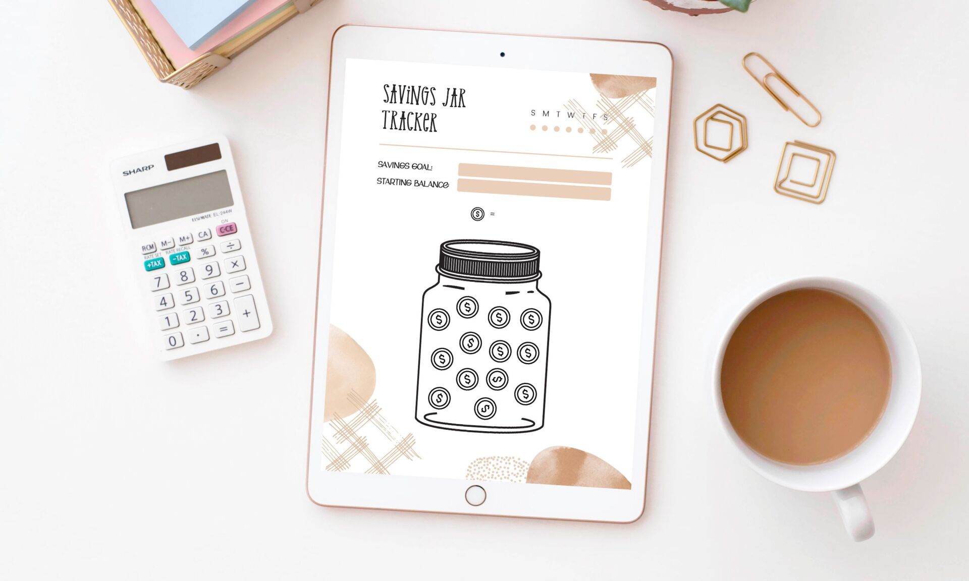 Printable money saving challenge instant download.