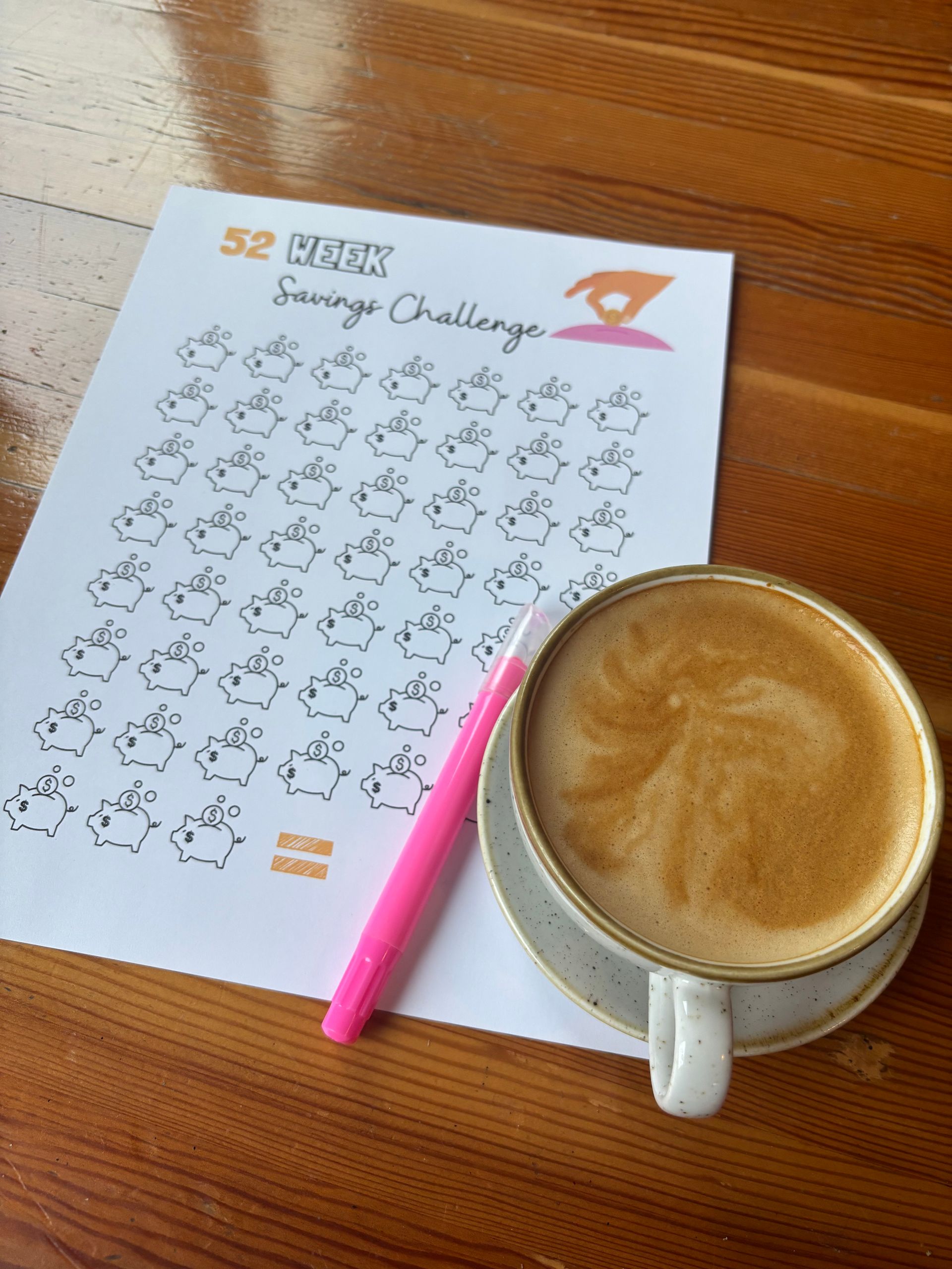 Free printable low-income savings challenges 