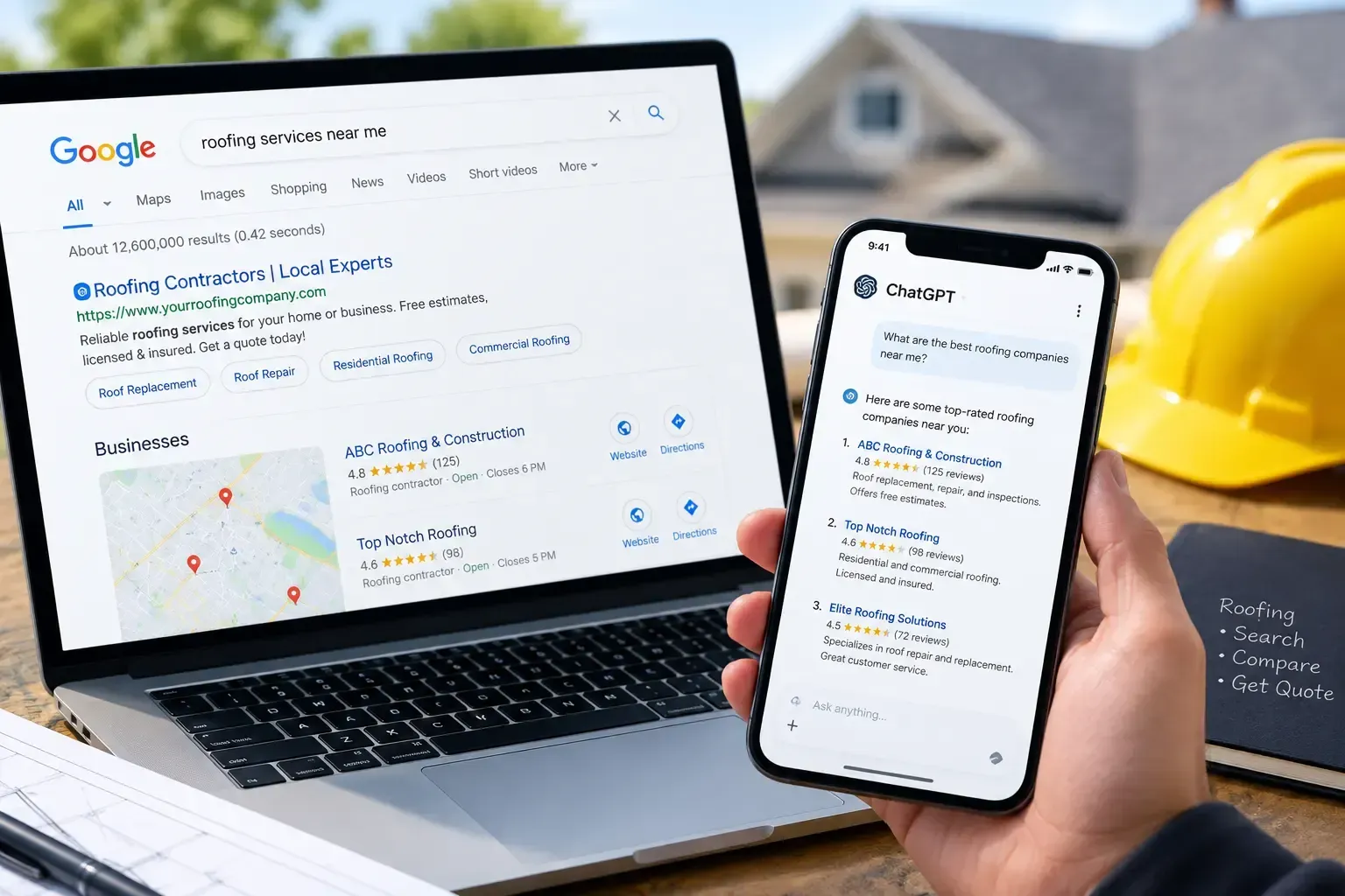This month's wins row from a CinchLocal Monthly Footprint Expansion Report, comparing Google calls, clicks and top-3 Maps coverage with the starting point