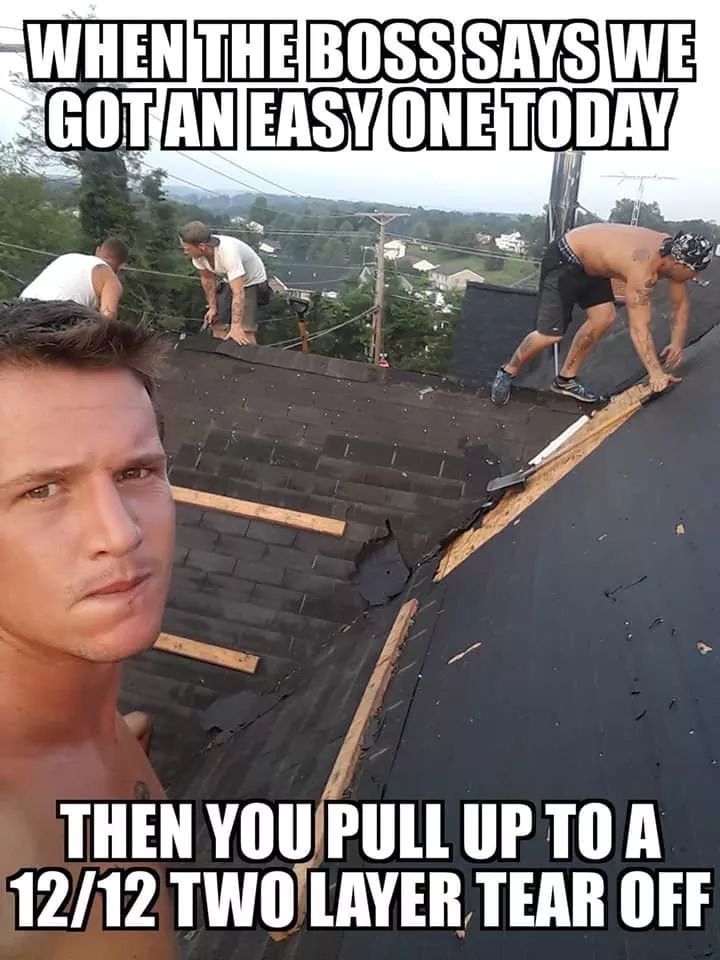 funny roofer memes