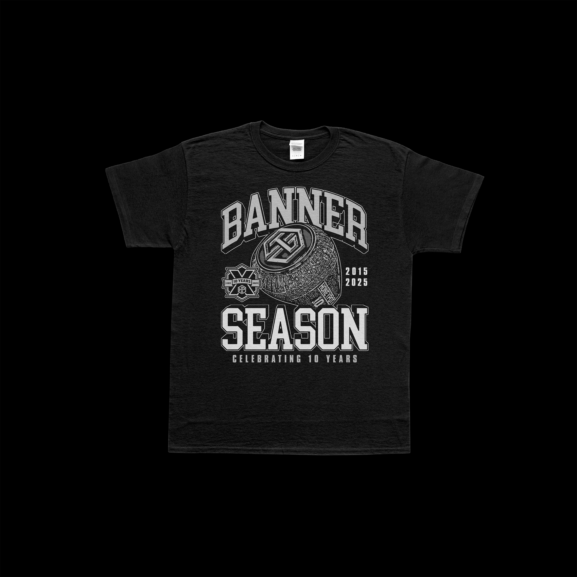 Black t-shirt with 