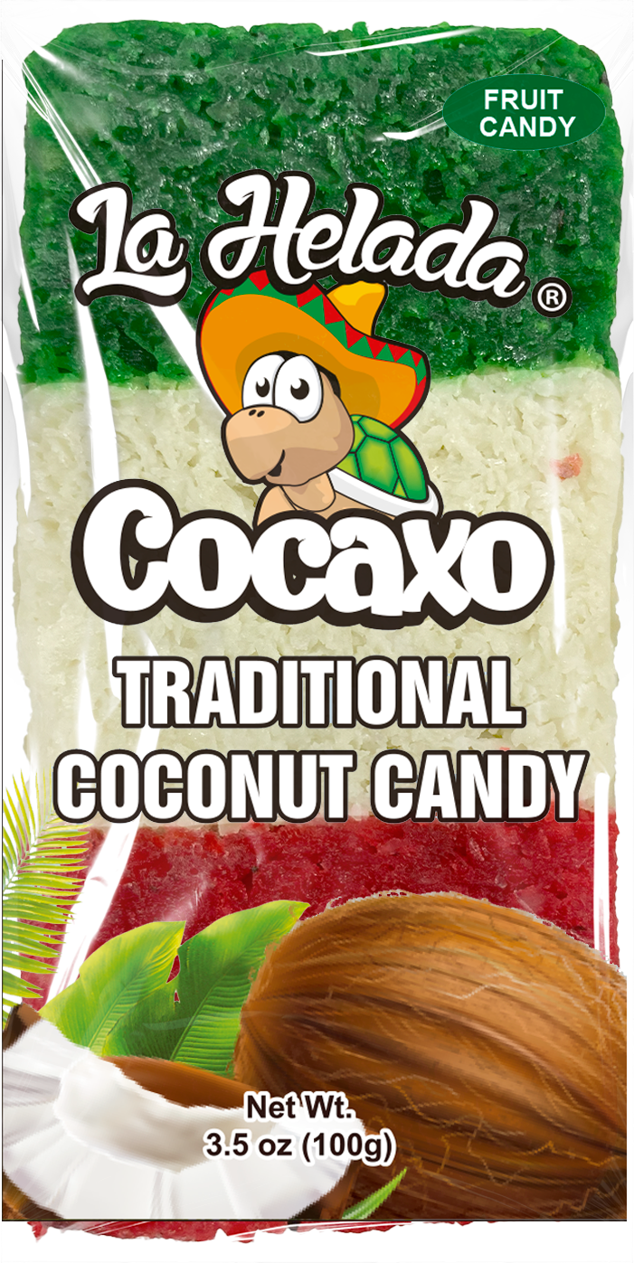 a bag of la helada cocaxo traditional coconut candy .