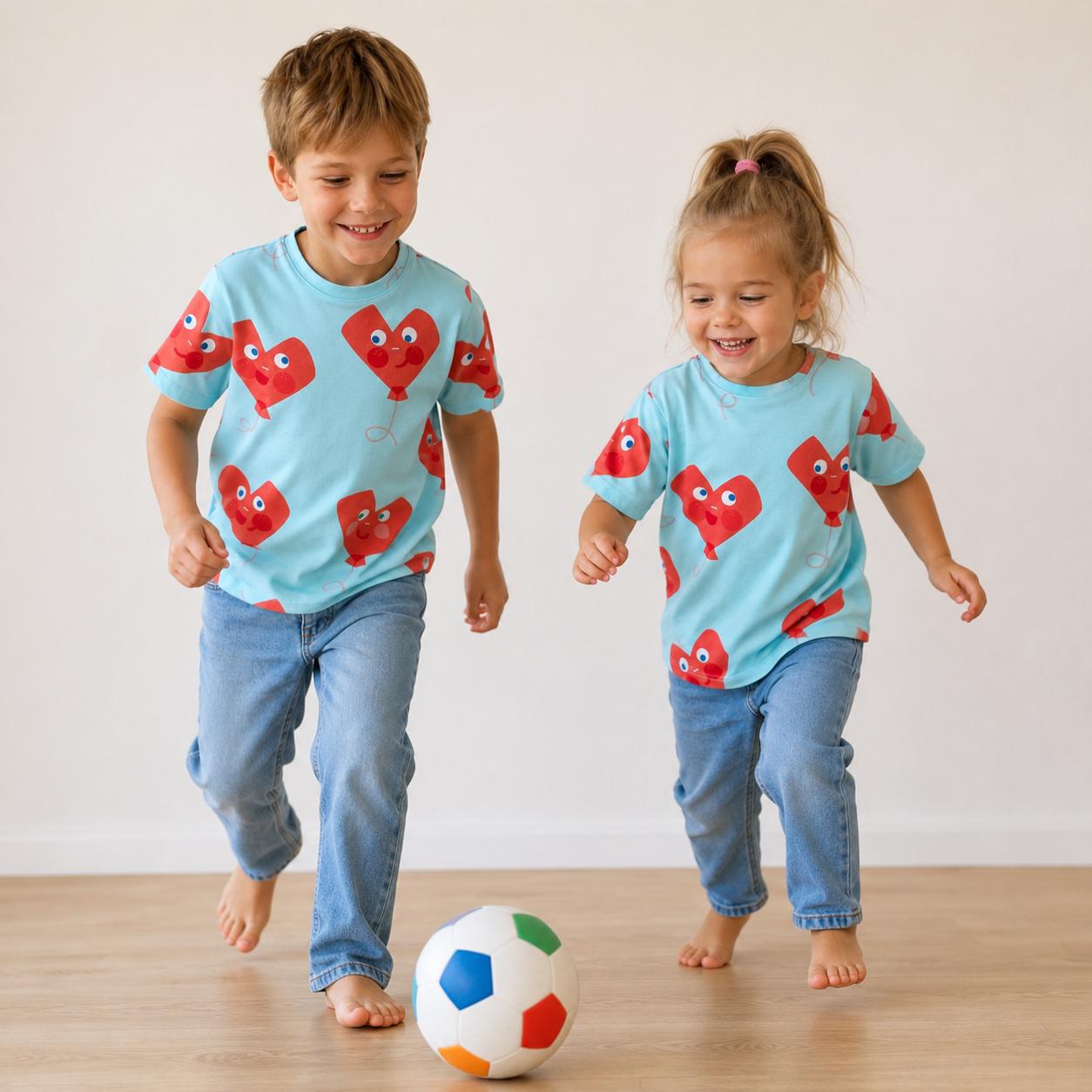 katoenen t shirt met print