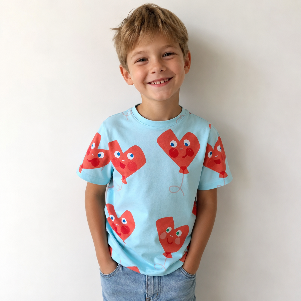 katoenen t shirt met print
