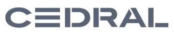 The logo for Cedral, featuring the brand name in a stylized, dark blue-grey sans-serif font.