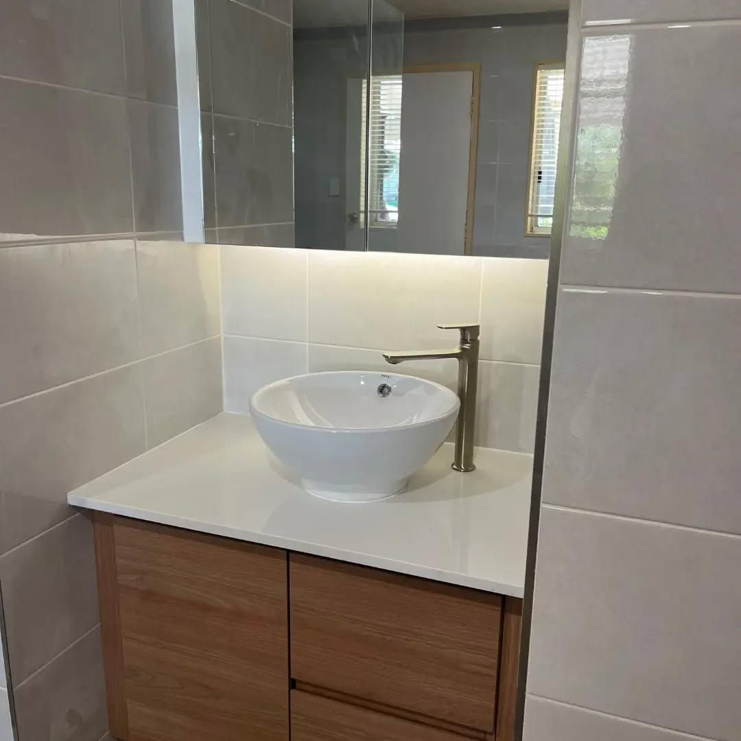 A Bathroom with A Sink and A Mirror — Bowral Bathrooms in Exeter, NSW