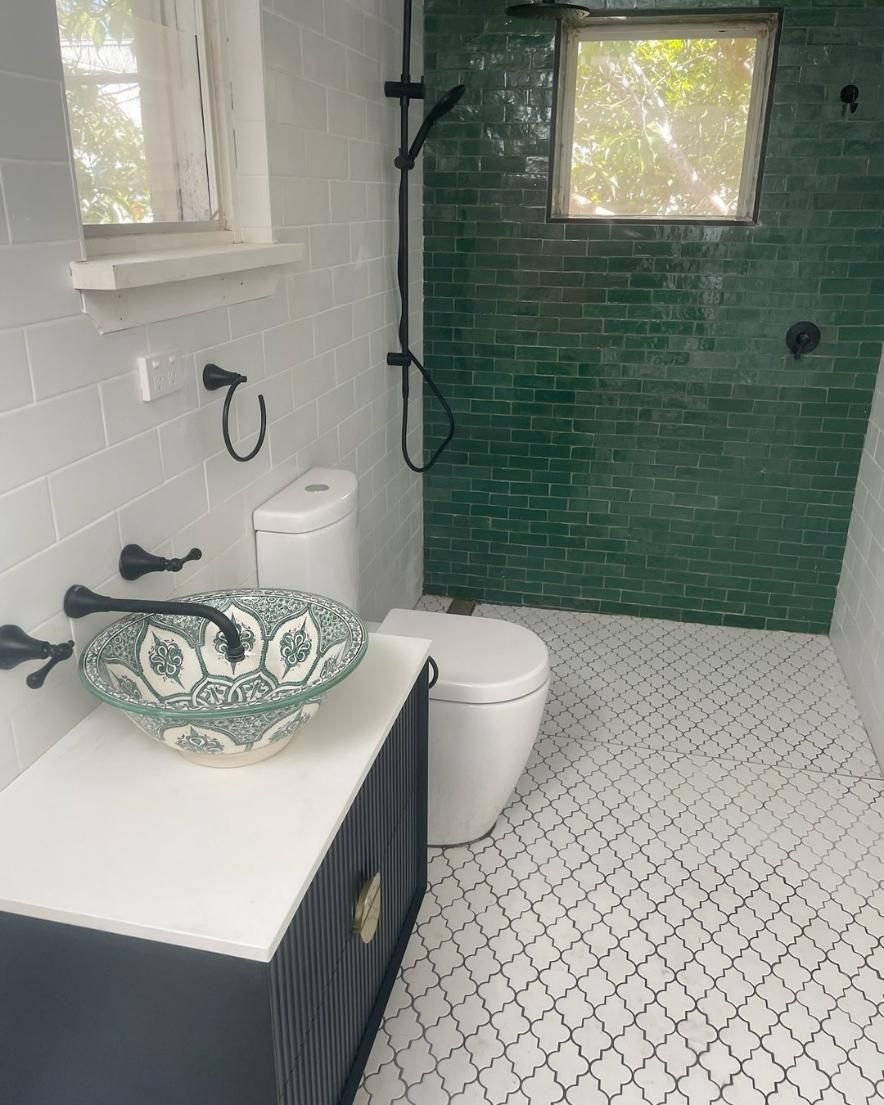 A Bathroom with A Toilet, Sink, and Shower — Bowral Bathrooms in Exeter, NSW