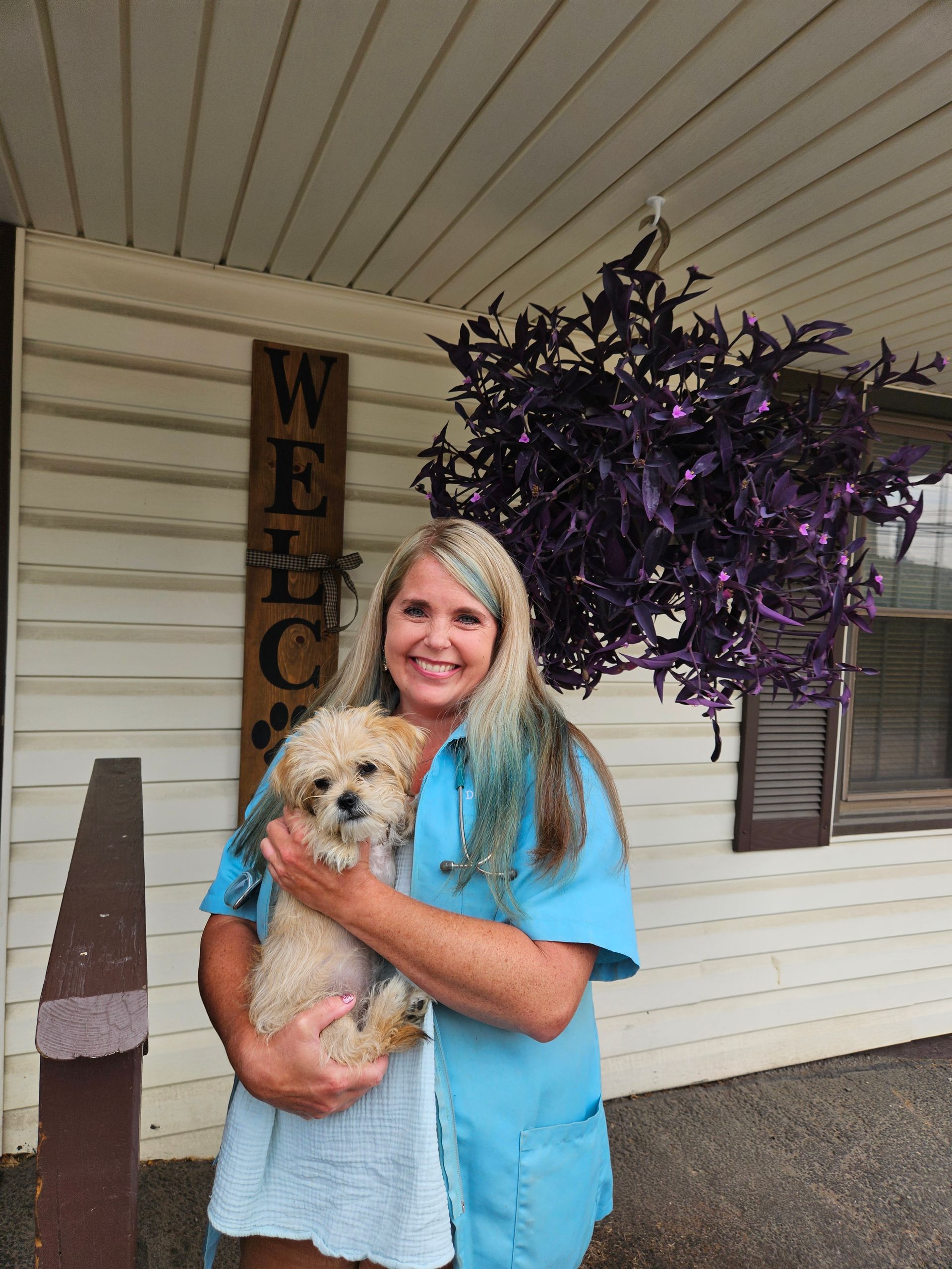 Dr Ashley with dog