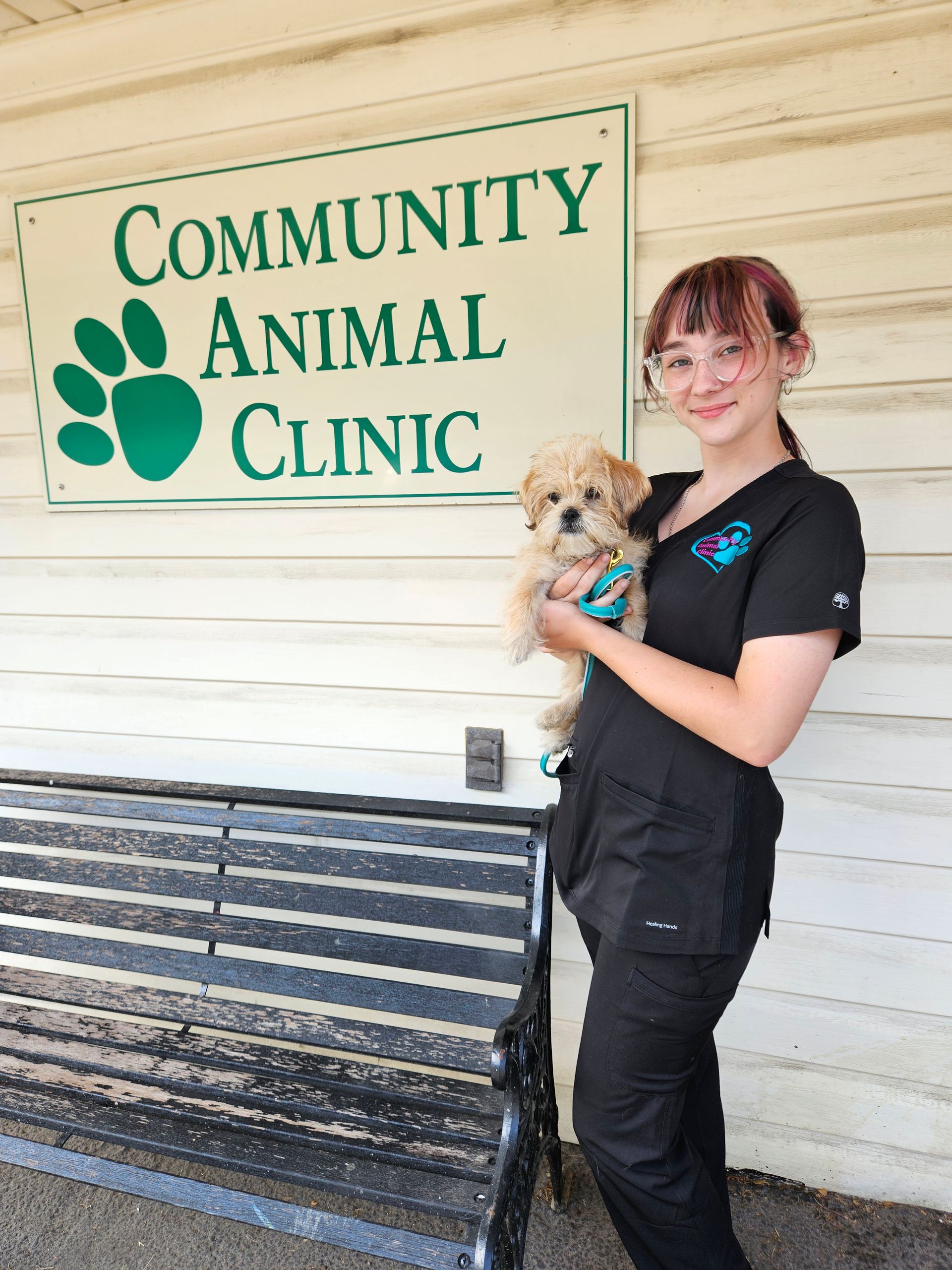 staff and pet