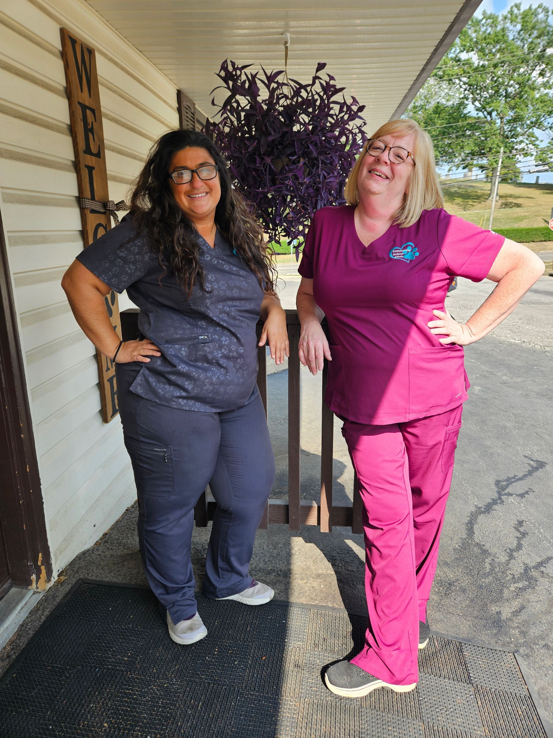 staff outside
