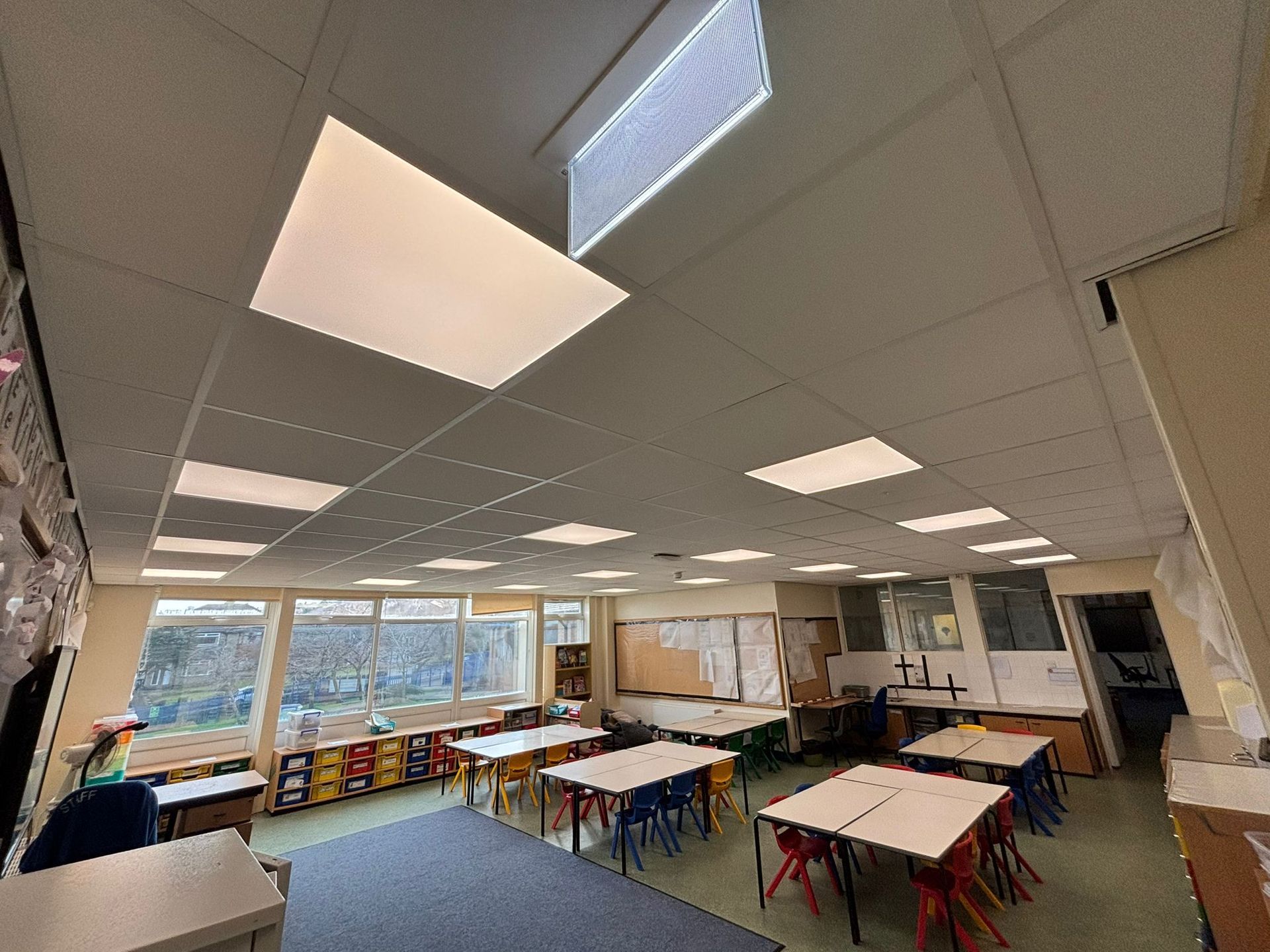 Ceiling Replacement in Bradford School