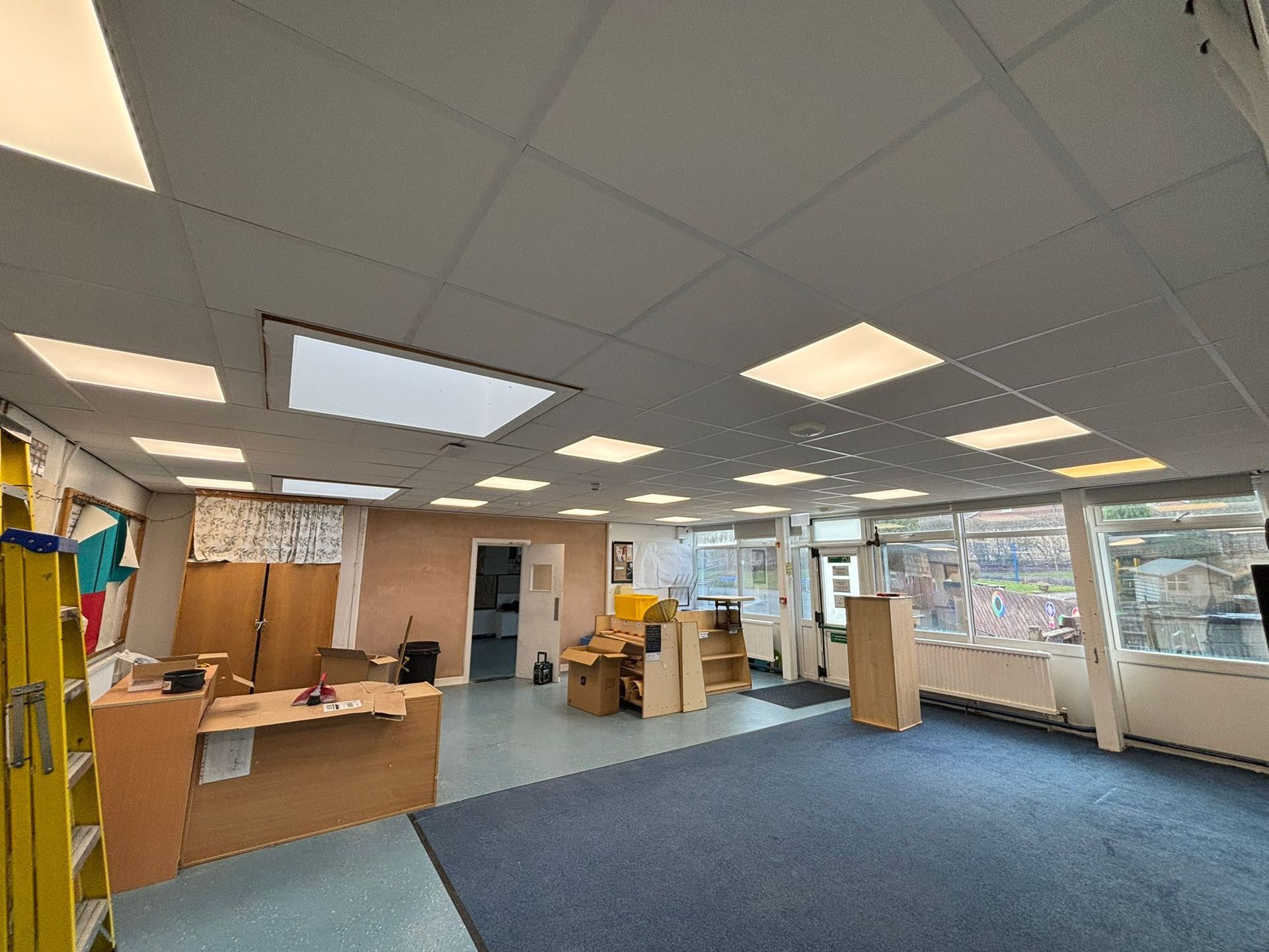 Completed Ceiling Works at Hollingwood Primary
