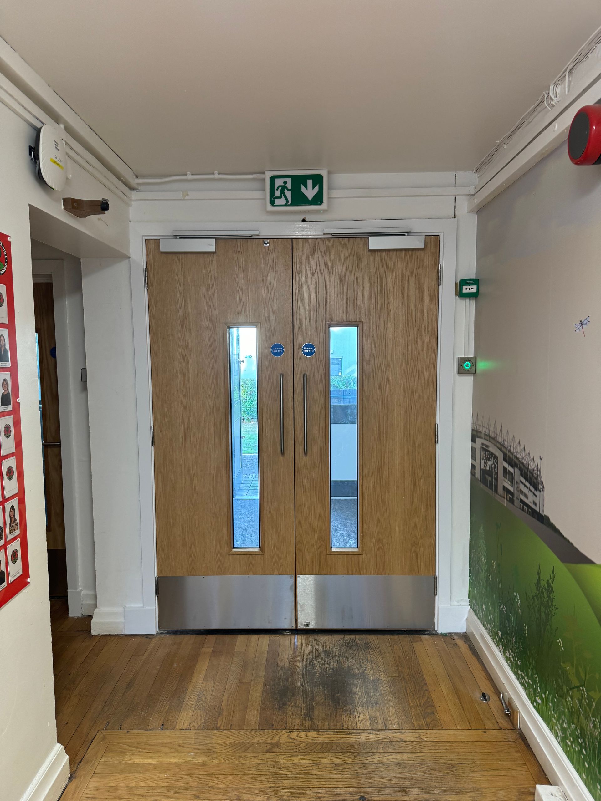 Fire Door Example at School