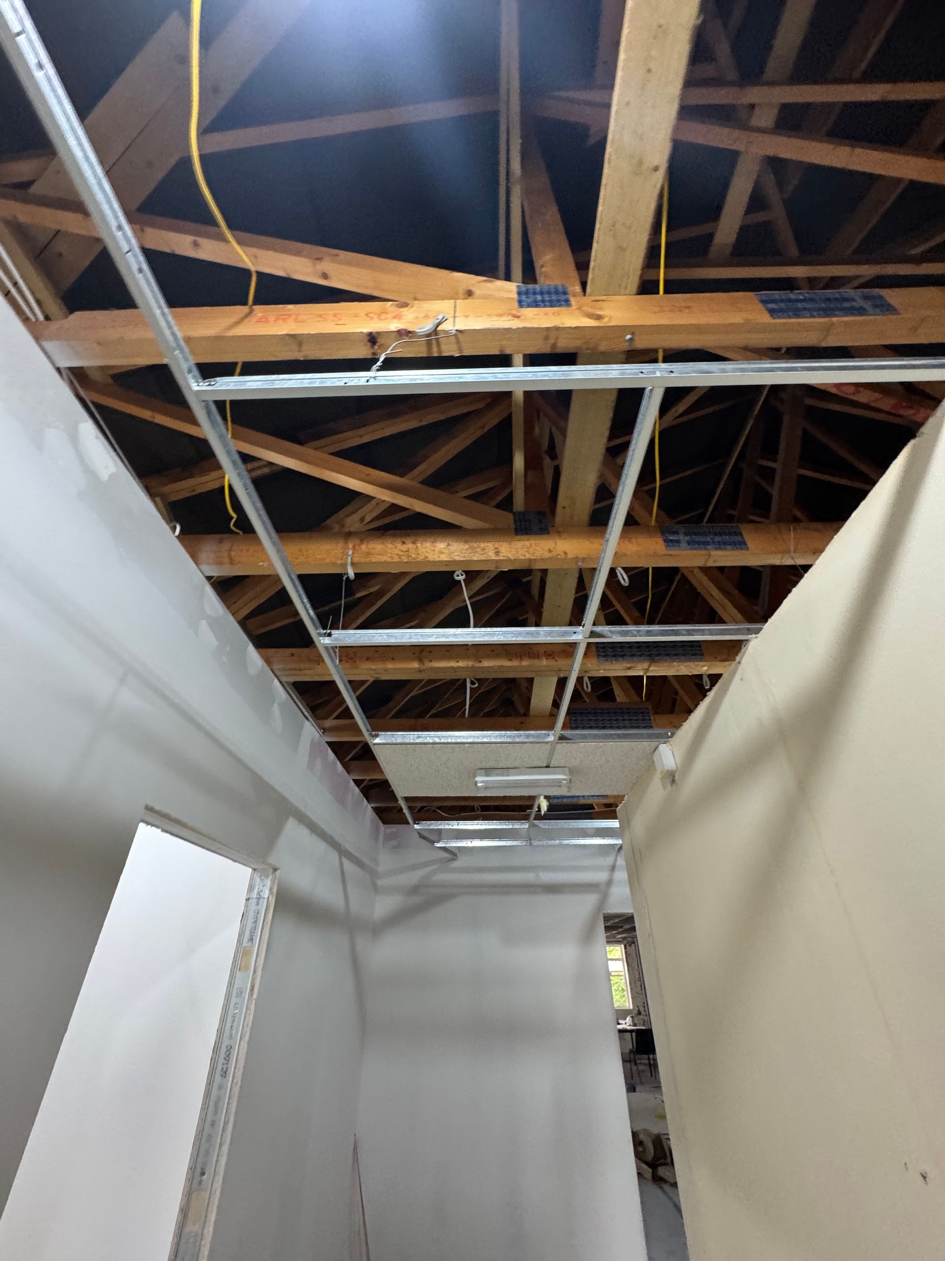 Ceiling Grid Installation at White Cross Vets