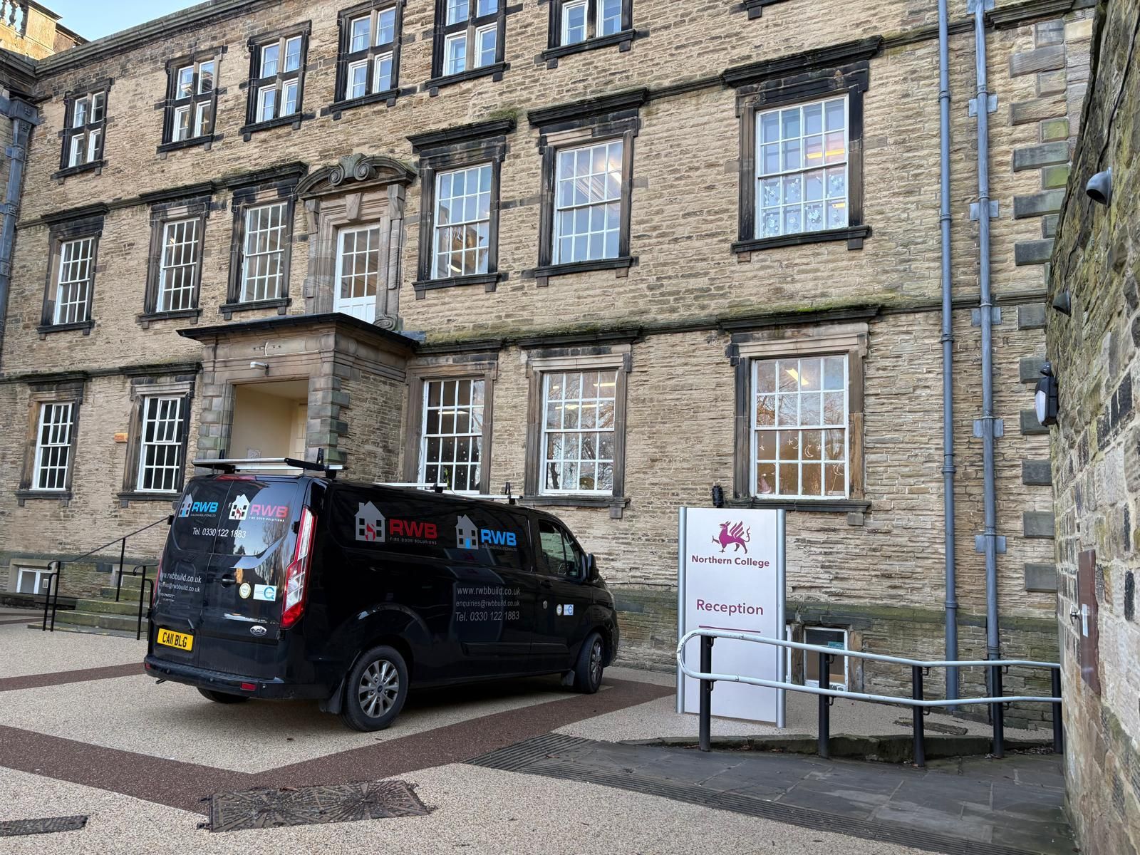 Van at Location