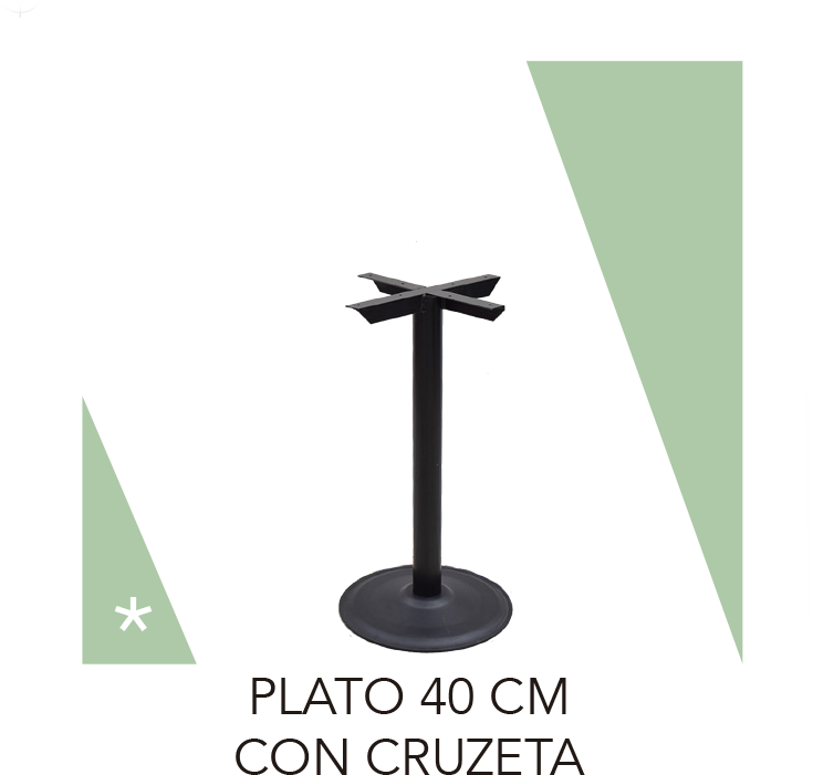 BASE CON CRUZETA 40 CM