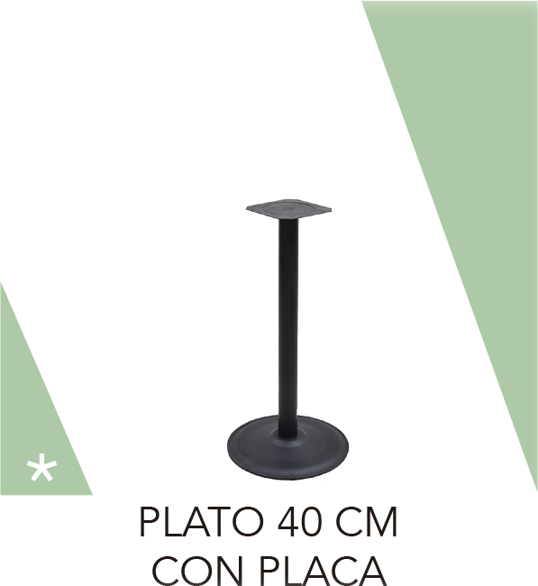 BASE CON PLACA 40 CM