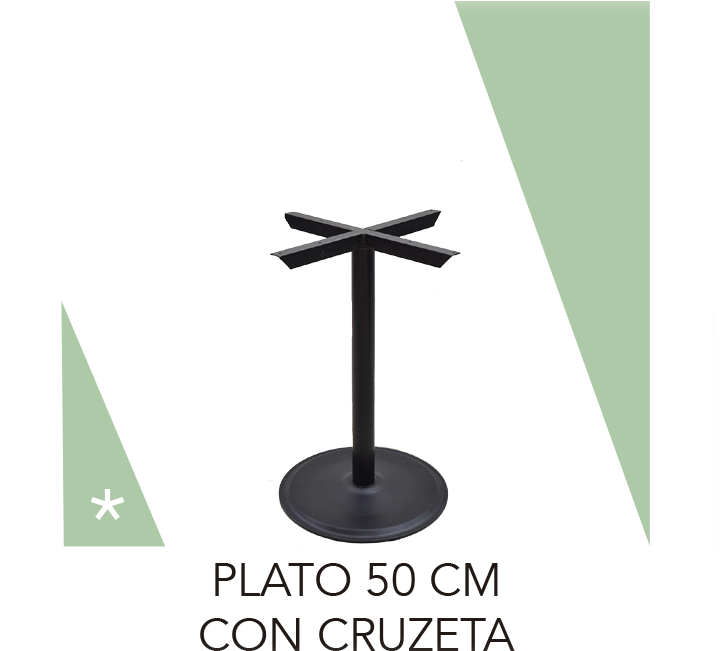 BASE CON CRUZETA 50 CM