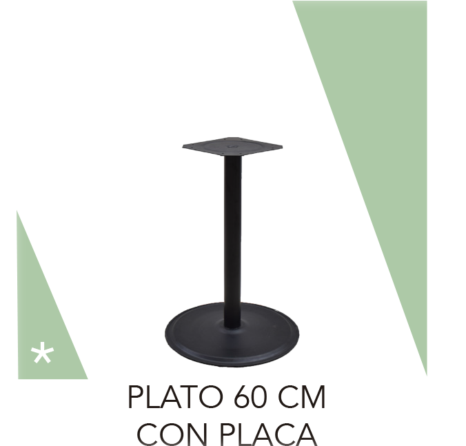 BASE CON PLACA 60 CM